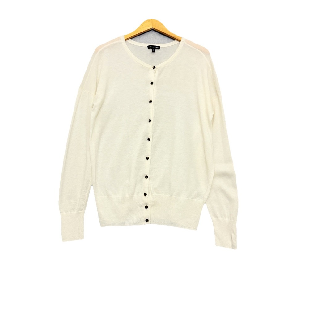 UNIVERSAL STANDARD City Merino Wool Cardigan Sweater Ivory Women's Size XS-10/12